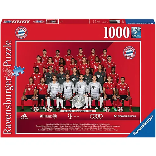 Ravensburger Puzzle FC Bayern M�nchen FC Bayern Saison 2018/19 - 1000 Teile