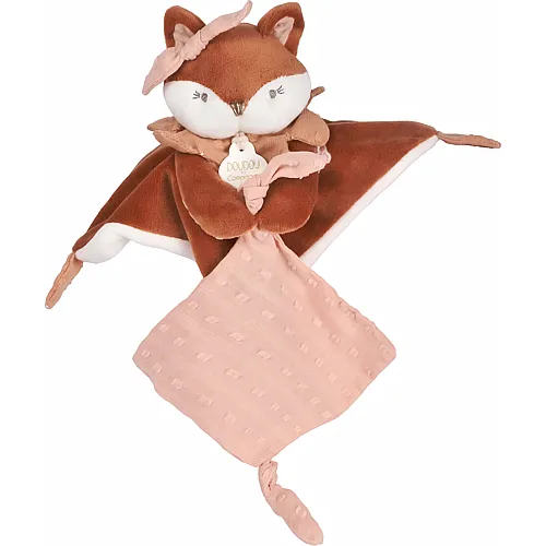 Doudou et Compagnie Mina Schmusetuch mit Schnullerhalter - 22 cm