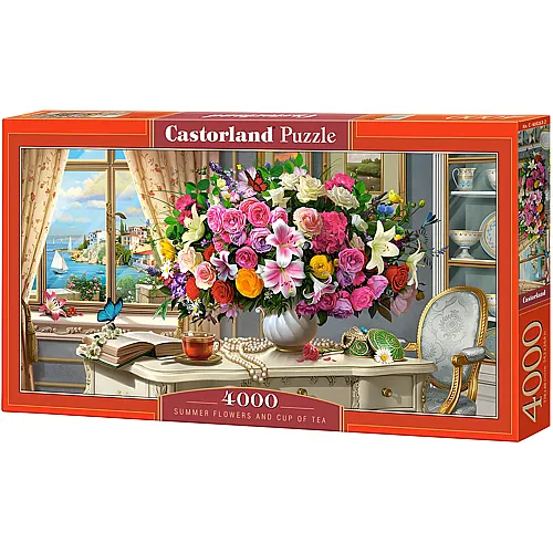 Castorland Puzzle Summer Flowers and Cup of Tea (4000Teile)