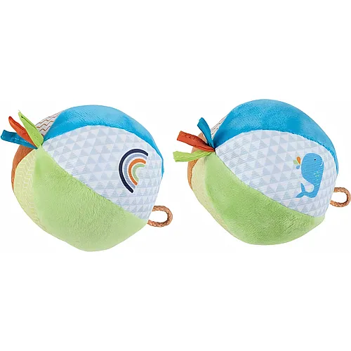 Goki B�lle Mit Glocke Nickistoff, Baumwolle, 2-fach Sort. 4er Set