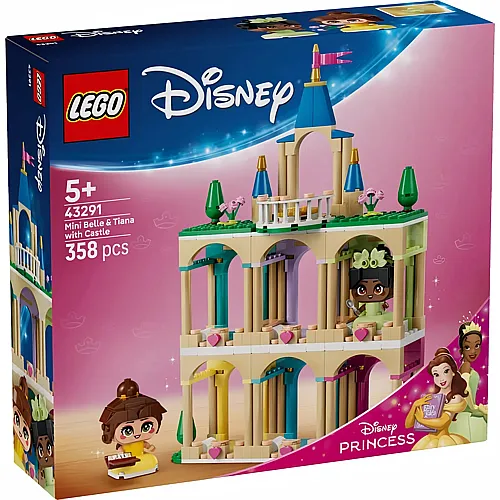 Die Mini-Prinzessinnen Belle und Tiana mit ihrem Schloss 43291