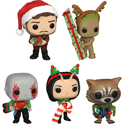 5er Pack Starlord, Groot, Drax, Mantis and Rocket Raccoon