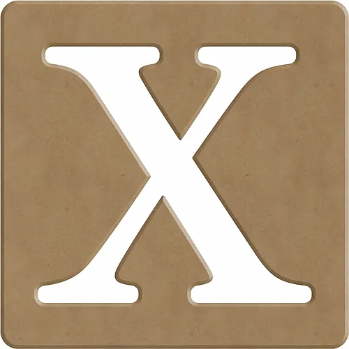 Gomille X Scrabble Buchstabe - 6cm - 10x10cm