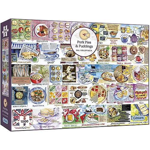 Gibsons Puzzle Pork Pies & Puddings (1000Teile)