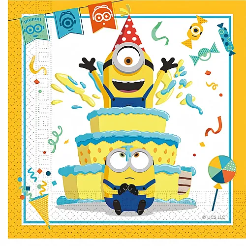 Servietten Minions - 20 Teile