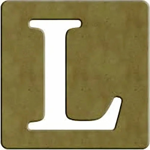 Gomille L Scrabble Buchstabe - 6cm - 10x10cm