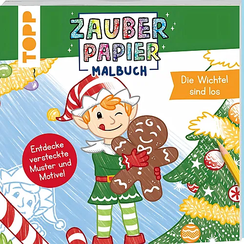 Frechverlag Zauberpapier Malbuch Weihnachten Wichtel