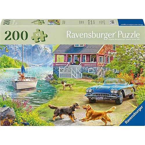 Ravensburger Puzzle Summer Lake House - 200 Teile