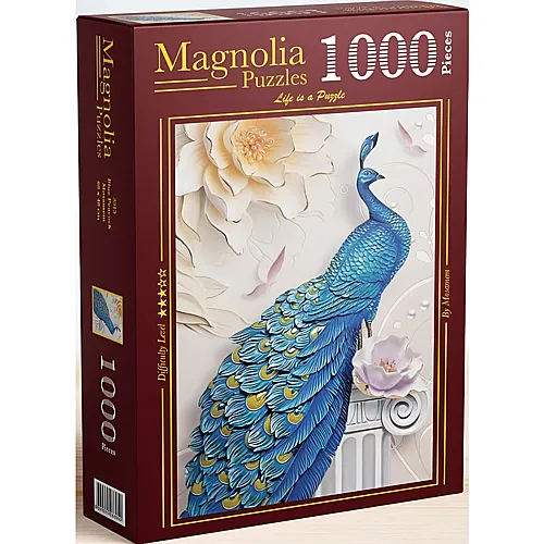 Magnolia Puzzle Der blaue Pfau (1000Teile)