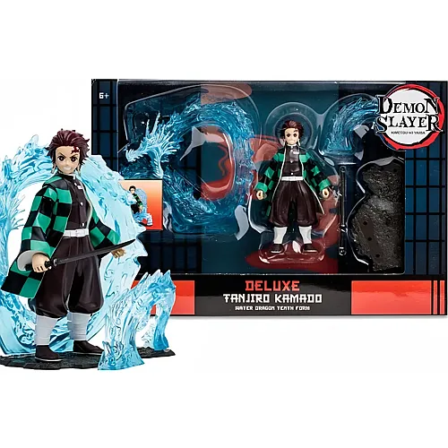 McFarlane Demon Slayer Fig Art Deluxe 13cm Tanjiro + Acc Water Dragon