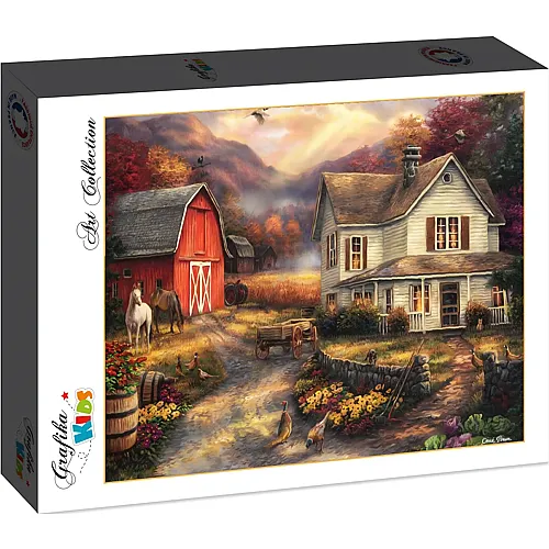 Grafika Puzzle Art Collection Chuck Pinson Grafika Kids Relaxing on the Farm - 12 Teile