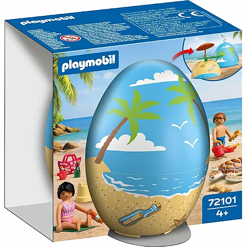 PLAYMOBIL Spiel-Ei: Strandurlaub 72101