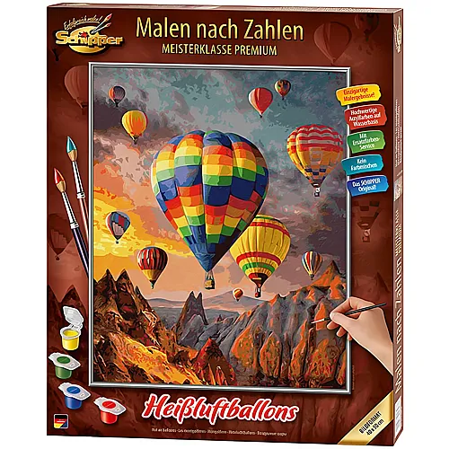 Schipper Landschaftsmotive Malen nach Zahlen Heissluftballons