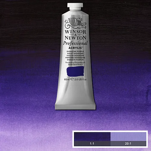 Winsor & Newton W&n Prof. Acrylfarbe 60ml Tube Dioxazinpurpur