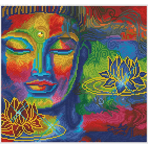 Diamond Dotz Buddha und Lotusblumen