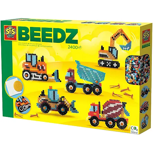 B�gelperlen Baufahrzeuge - 2400 Teile