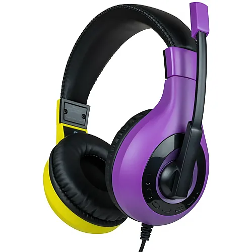 BigBen Stereo Gaming Headset V1 - purple/yellow [NSW]