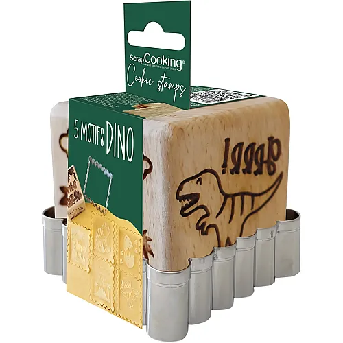 ScrapCooking Stempel + Ausstecher Dino