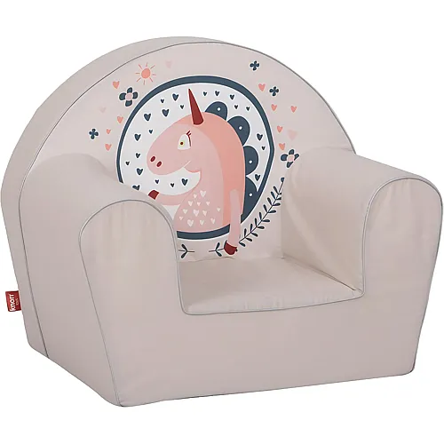 Kindersessel Einhorn Beige