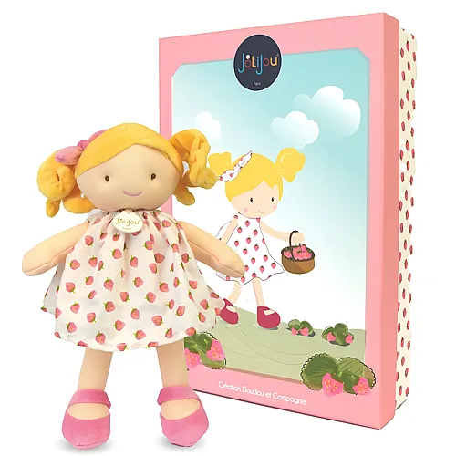 Doudou et Compagnie Stoffpuppe Fraise - 28 cm