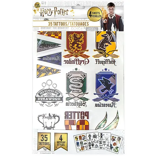 Harry Potter: Temporre Tattoos 35 Stck