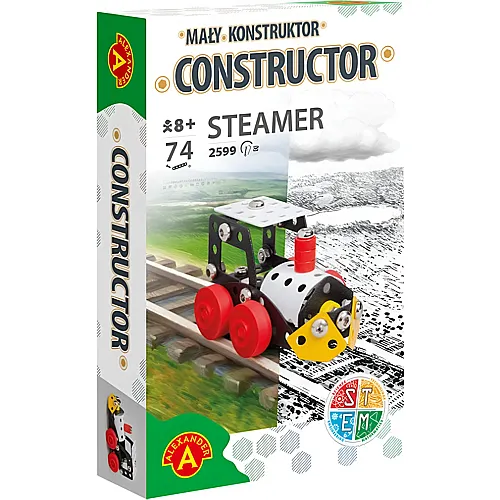 Alexander Constructor Steamer Lok (74Teile)