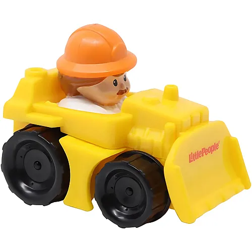 Fisher-Price Ersatzteil f�r Sammlerst�ck Little People Wheelies Auto Spielset V2749 - Ersatz Gelber Bulldozer mit befestigter