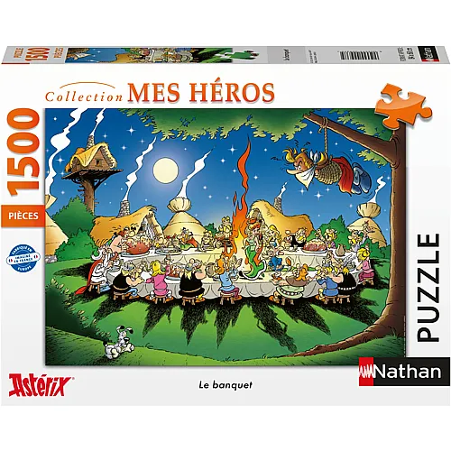 Nathan Puzzle Asterix und Obelix: Das Bankett (1500Teile)