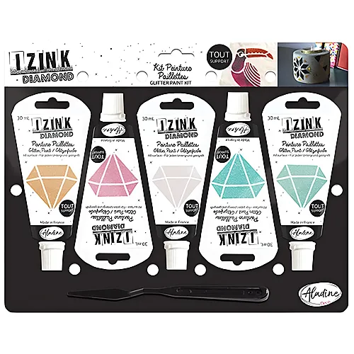 Aladine Izink Set 5 Diamond Pastel - 150 ml