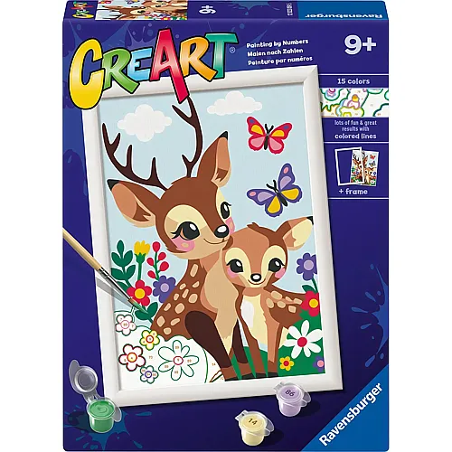 Ravensburger CreArt Malen nach Zahlen Fr�hliche Hirsche