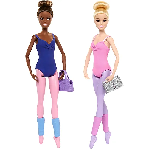 Barbie Ballettstudio Set mit 2 Puppen und 9 Zubeh�rteilen