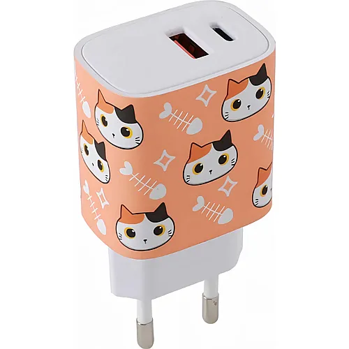 i-total Adapter orange Katze USB/USB C