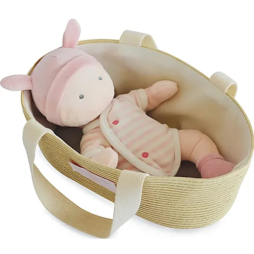 Doudou et Compagnie Baby & Tragetasche weiss, rose