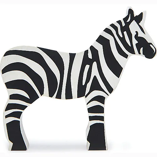 Holztier Zebra