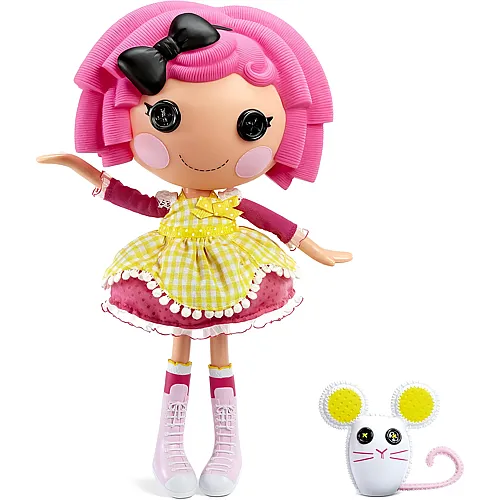 Lalaloopsy Puppe Crumbs Sugar Cookie mit Haustier Mouse- 33 cm B�ckerin Puppe mit Rosa & Gelbem Outfit & Schuhen, im