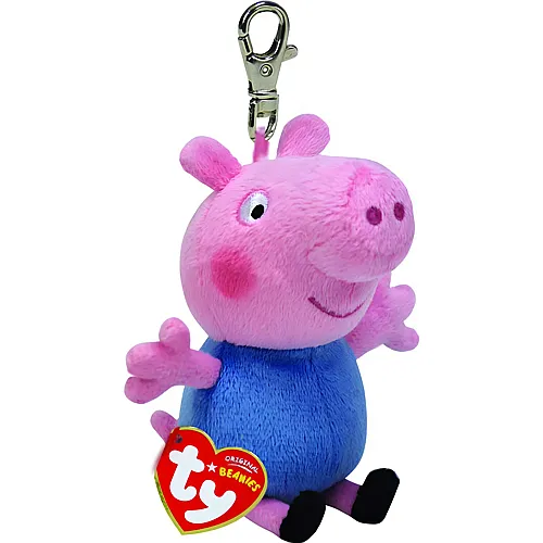 Ty Beanie Clips Peppa Pig Schl�sselanh�nger George - 10 cm