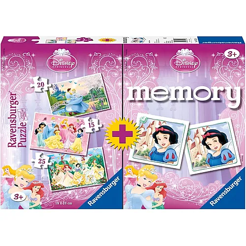 Prinzessinnen Puzzles+ Memory - 25 Teile