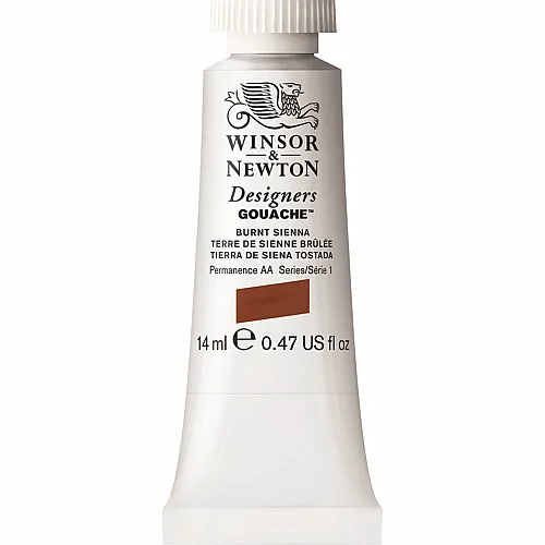Winsor & Newton Designers Gouache Wasserbasierte K�nstlerfarbe Siena Gebrannt - 14 ml