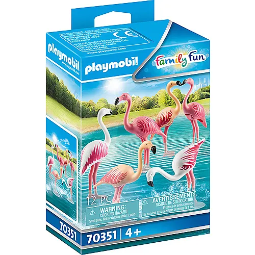 PLAYMOBIL FamilyFun Zoo Flamingoschwarm (70351)