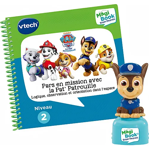 vtech MagiBook StoryFriends Livre Pars en mission avec Pat' Patrouille + personnage