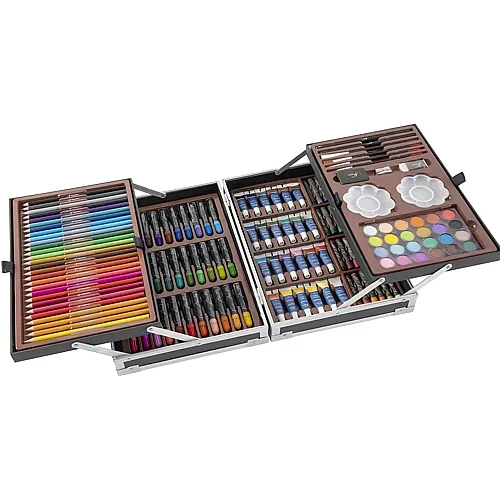 Nassau Fine Art Luxus-Kunstset Kreativ im Metallkoffer - 121 Teile