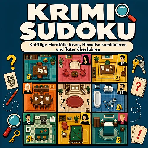 Independently published Krimi Sudoku: Knifflige Mordf�lle l�sen, Hinweise kombinieren und T�ter �berf�hren