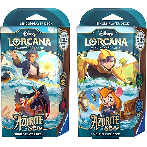 Ravensburger Disney Lorcana: Set 6 - Azurite Sea - Starter Deck Display (8 pcs) - EN