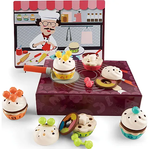Topbright Cupcakes-Spielset aus Holz