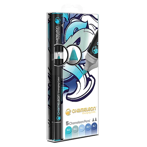 Chameleon 5-pen Blue Tones Set