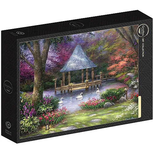 Grafika Puzzle Art Collection Chuck Pinson Swan Pond - 1000 Teile