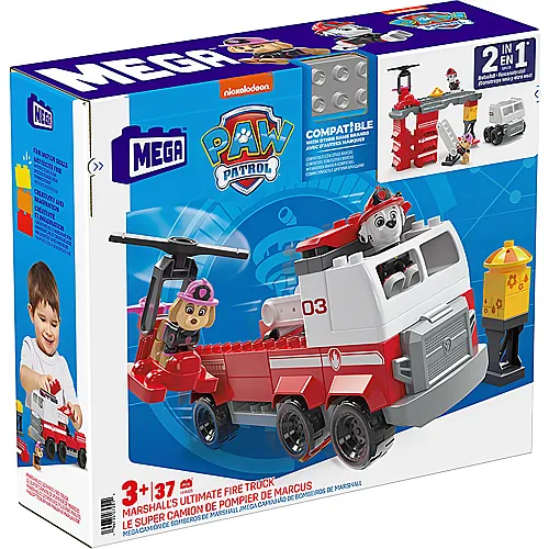 Mega Bloks Paw Patrol Marshalls's Ultimate Fire Truck (37Teile)