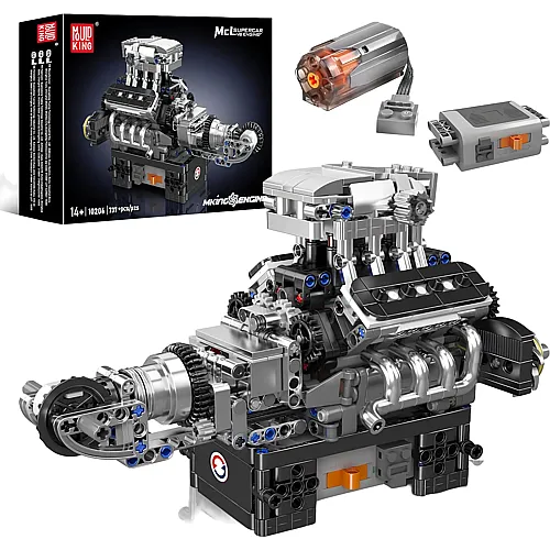 Mould King Engines Supersportwagen V8 Motor 10206