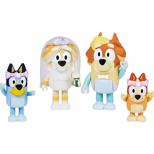 Moose Toys Bluey 4er-Pack Hochzeit