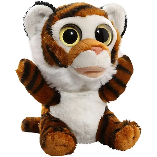 Carl Dick Tiger mit gro�en Augen Braun - 16 cm